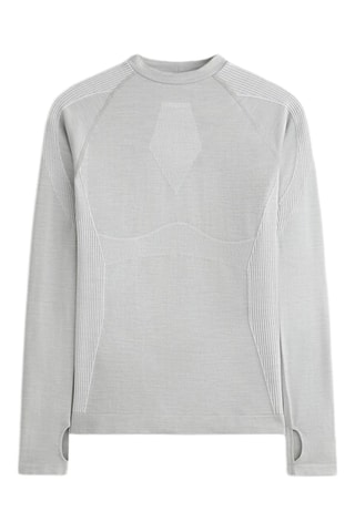 T-shirt en laine - Gris clair