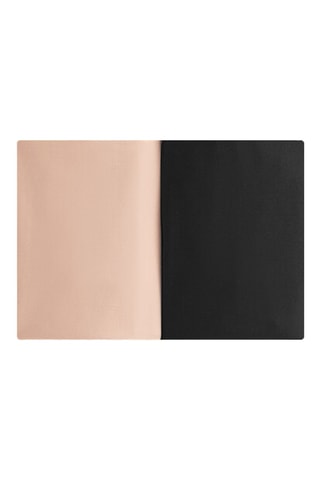 2 culottes taille haute - Beige et noir