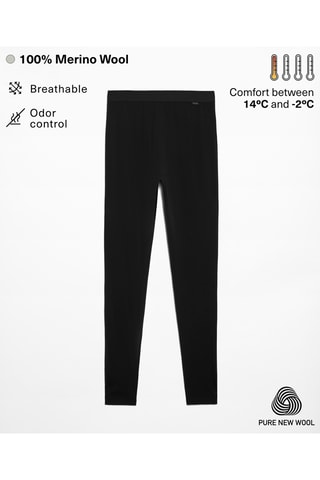 Legging en laine - Noir