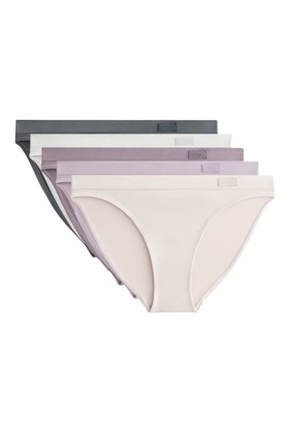 5 culottes - Beige et lilas
