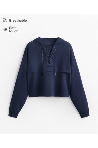 Sweat à capuche - Bleu marine