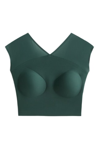 Crop top - Vert foncé