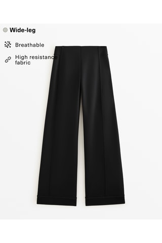 Pantalon wide legs - Noir