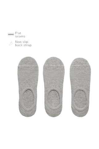 3 paires de socquettes - Gris