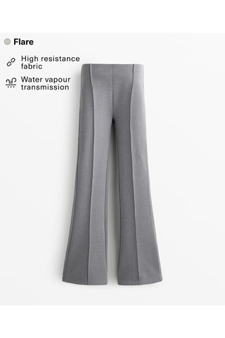 Pantalon flare - Gris