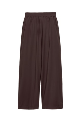 Pantalon wide legs - Marron