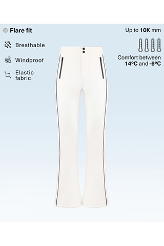 Pantalon flare - Blanc