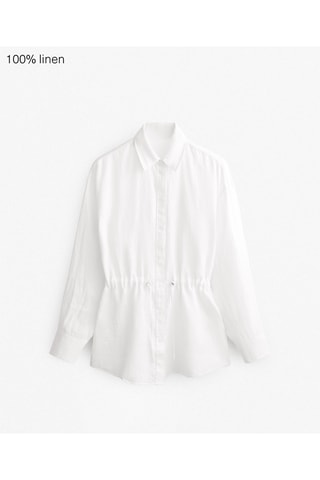 Chemisier en lin - Blanc