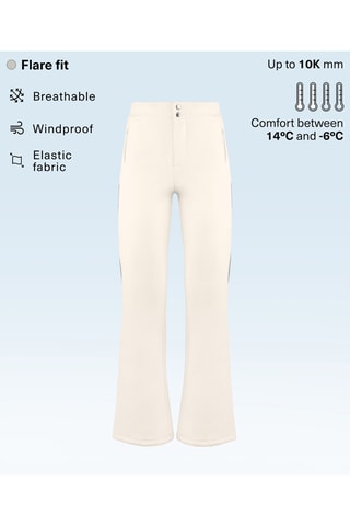 Pantalon flare - Blanc