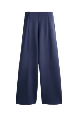 Pantalon wide legs - Bleu marine