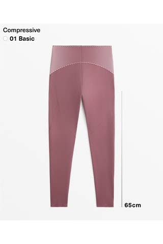 Legging taille haute - Vieux rose