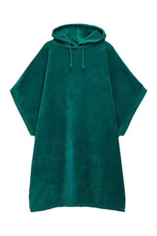 Poncho en velours - Vert