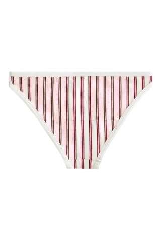 Bas de maillot - Blanc et rouge