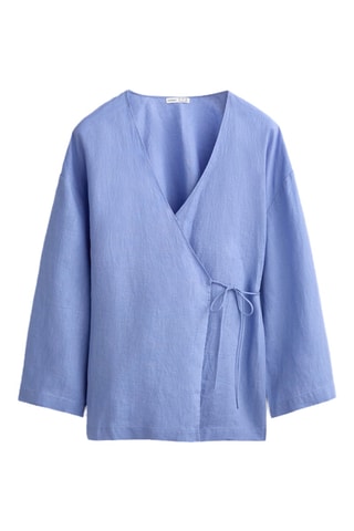 Kimono en lin - Ciel