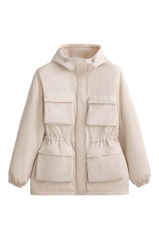 Parka à capuche - Beige