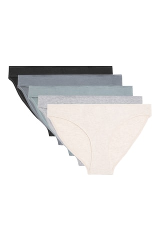 5 culottes - Beige et gris clar