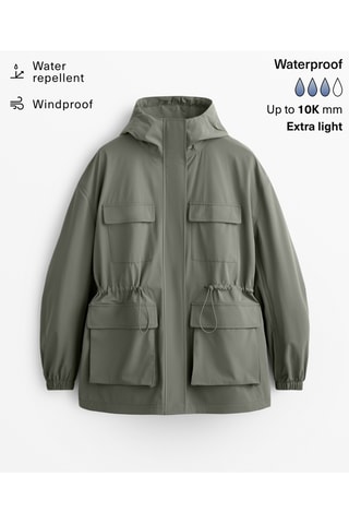 Imperméable à capuche - Kaki