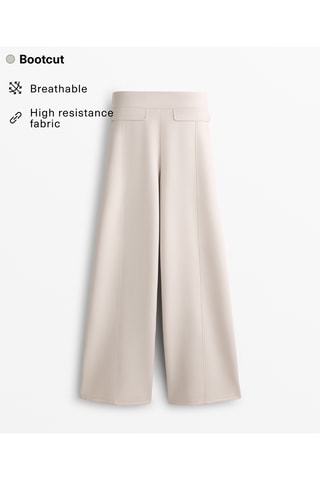 Pantalon bootcut - Beige