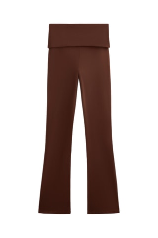 Pantalon flare - Marron