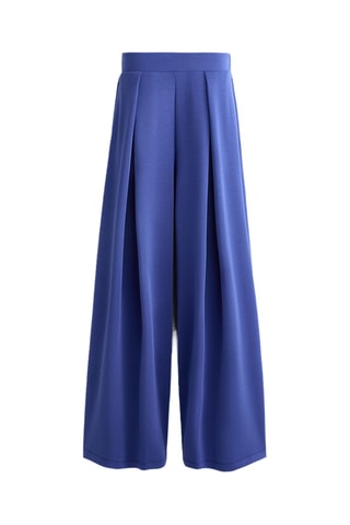 Pantalon wide legs - Bleu