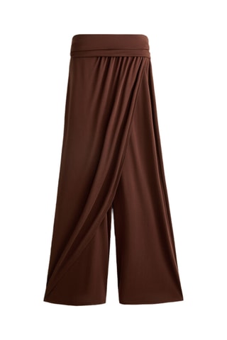 Pantalon palazzo - Marron