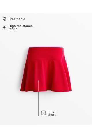 Jupe patineuse - Rouge