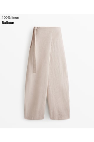Pantalon en lin - Beige