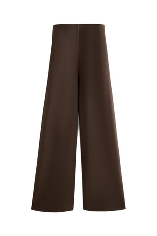 Pantalon wide legs - Marron