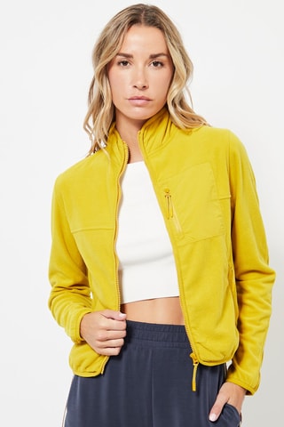 Giacca in pile - Senape