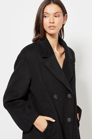 Manteau en laine - Noir
