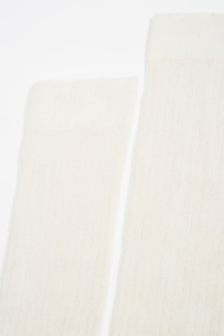 3 paires de chaussettes hautes - Blanc