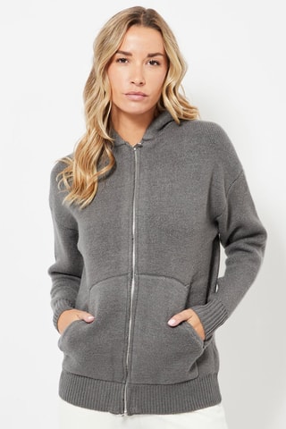 Gilet à capuche - Gris foncé