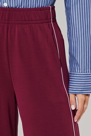 Pantalon wide legs - Bordeaux