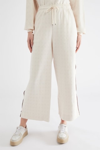 Jogging taille haute - Ecru