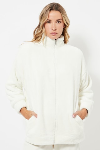 Veste de pyjama polaire - Blanc