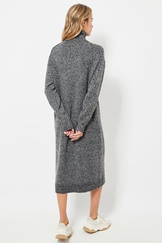 Robe pull - Noir chiné