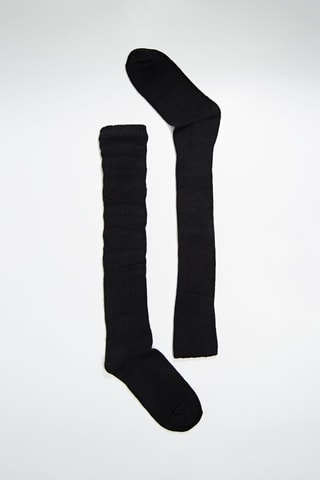 3 paires de chaussettes hautes en laine et cachemire - Noir