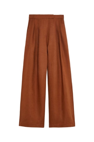 Pantalon en lin - Marron