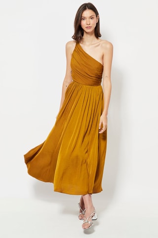 Robe asymétrique - Moutarde