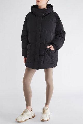 Doudoune à capuche - Noir 