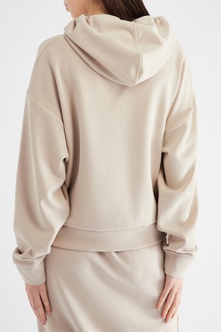 Sweat à capuche - Ecru