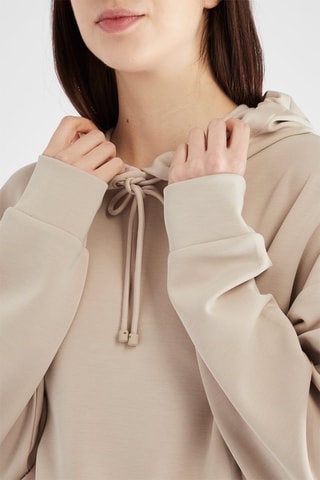 Sweat à capuche - Ecru