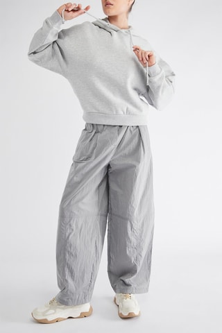 Sweat à capuche - Gris clair chiné