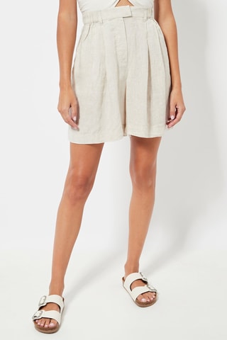 Short en lin - Ecru