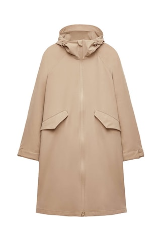 Imperméable à capuche - Beige