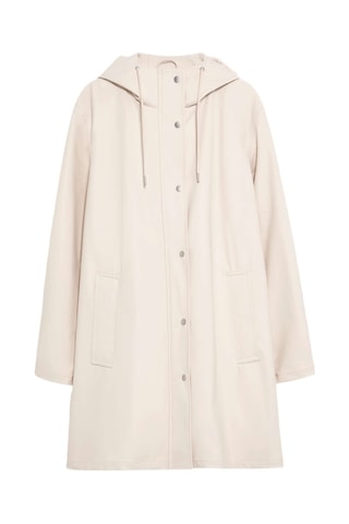 Imperméable à capuche - Ecru