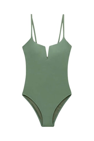 Maillot 1 pièce - Kaki