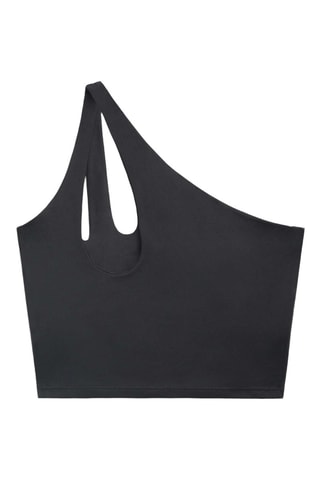 Crop top asymétrique - Noir