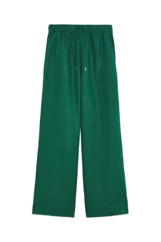 Pantalon en lin - Vert bouteille