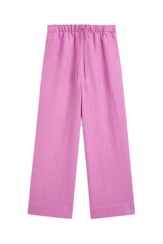 Pantalon en lin - Rose